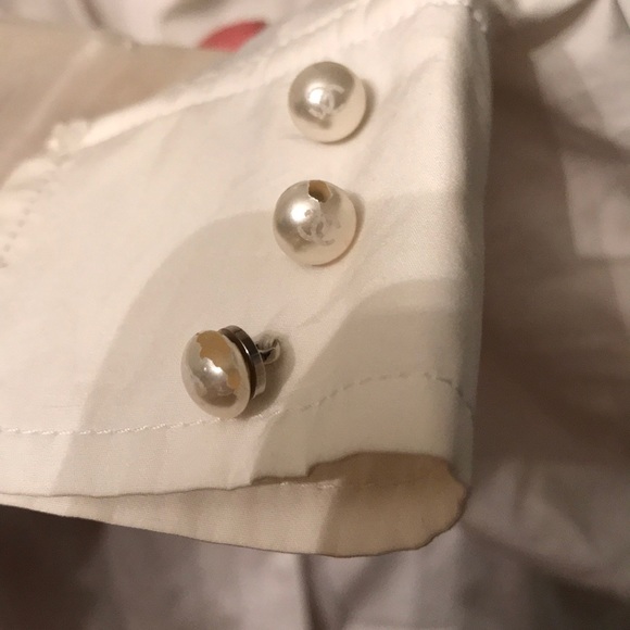 Chanel White Button Down Dress